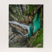 Slowenien Jigsaw Puzzle - Savica Wasserfall (Vertikal)