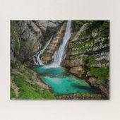 Slowenien Jigsaw Puzzle - Savica Wasserfall (Horizontal)