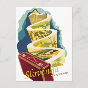 Slowenien, Jugoslawien, Jahrgangsreisen Postkarte