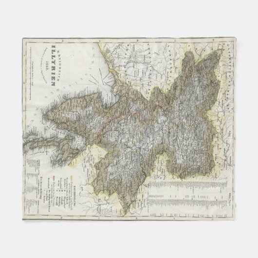 Slowenien, Kroatien Fleecedecke (Vorderseite (Horizontal))