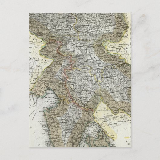 Slowenien, Kroatien Postkarte (Vorderseite)