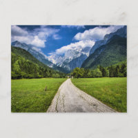 Slowenien, landschaftliches Foto mit den Alpen
