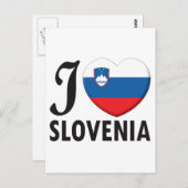 Slowenien Liebe Postkarte (Vorne/Hinten)