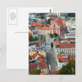 Slowenien - Ljubljana - Sky View Postkarte (Vorne/Hinten)