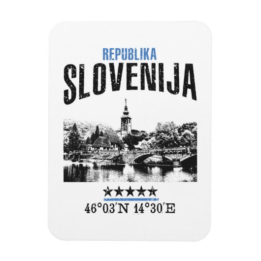Slowenien Magnet (Vertikal)