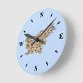 Slowenien Map Clock Runde Wanduhr (Winkel)