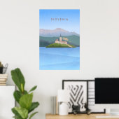 Slowenien Minimal Reiseplakat Poster (Heimbüro)