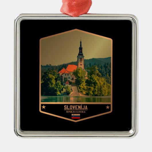 Slowenien Ornament Aus Metall (Vorne)