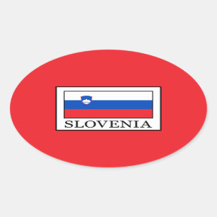 Slowenien Ovaler Aufkleber