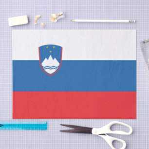 Slowenien Papier-Taschentuch, slowenisches Flagge Seidenpapier