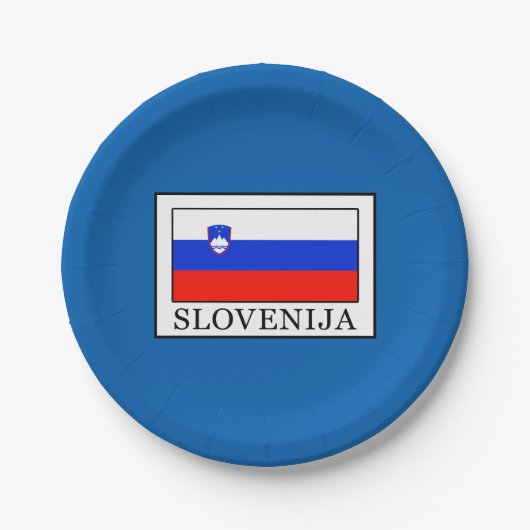 Slowenien Pappteller (Vorderseite)
