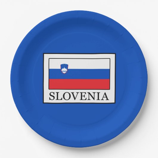 Slowenien Pappteller (Vorderseite)