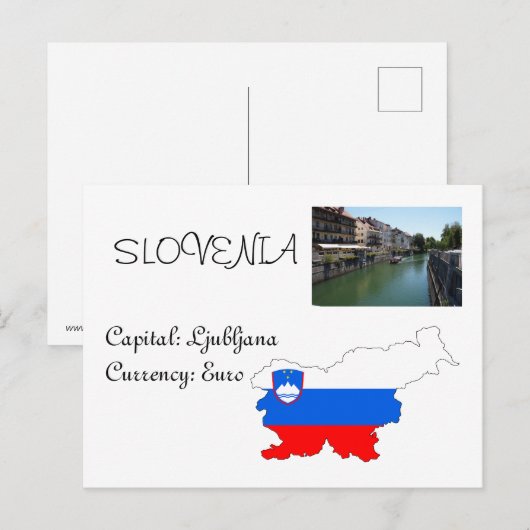 Slowenien Postkarte (Vorne/Hinten)