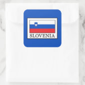 Slowenien Quadratischer Aufkleber (Tasche)
