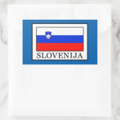 Slowenien Rechteckiger Aufkleber (Tasche)