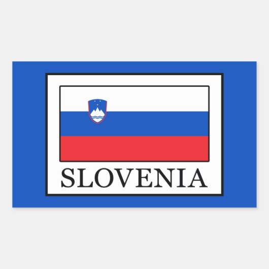 Slowenien Rechteckiger Aufkleber (Vorderseite)