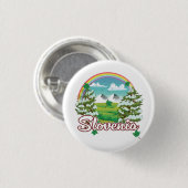 Slowenien Reise Logo Button (Vorne & Hinten)