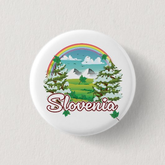 Slowenien Reise Logo Button (Vorderseite)