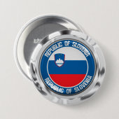 Slowenien Rundemblem Button (Vorne & Hinten)