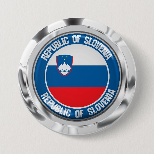 Slowenien Rundemblem Button (Vorderseite)