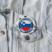 Slowenien Rundemblem Button (Beispiel)