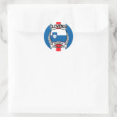 Slowenien Runder Aufkleber (Tasche)