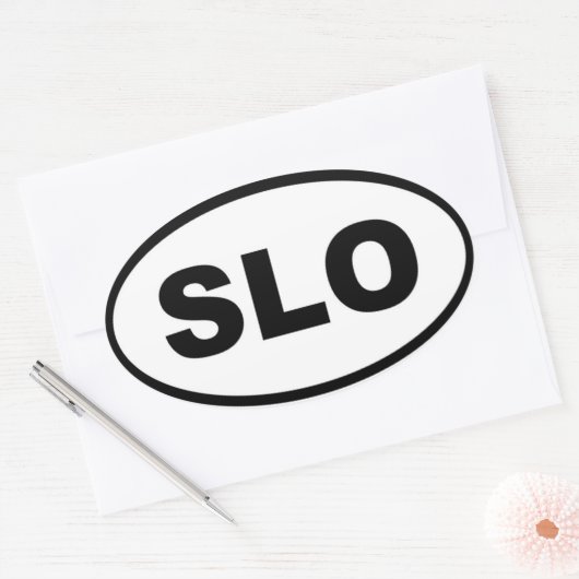 Slowenien SLO European Ovaler Aufkleber (Umschlag)
