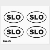 Slowenien SLO European Ovaler Aufkleber (Blatt)