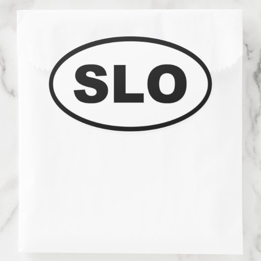 Slowenien SLO European Ovaler Aufkleber (Tasche)