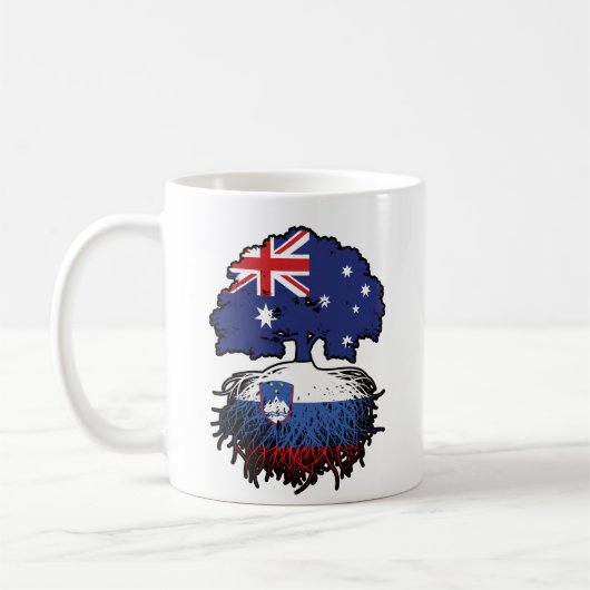 Slowenien Slowenien Australien Tree Roots Kaffeetasse (Links)