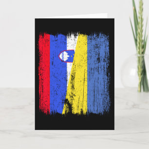 Slowenien Ukraine Halbflagge Slowenische Ukrainisc Karte