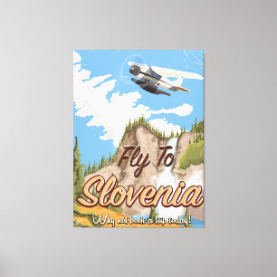 Slowenien Vintage Reiseposter Leinwanddruck