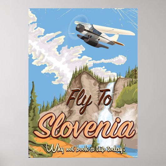 Slowenien Vintages Reiseplakat Poster (Vorne)