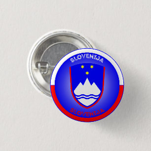 Slowenien Wappen Kreisform Button