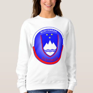 Slowenien Wappen Kreisform Sweatshirt