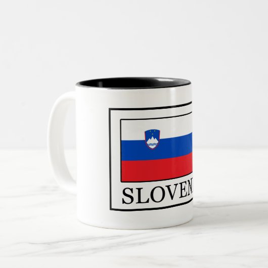 Slowenien Zweifarbige Tasse (Vorderseite Links)