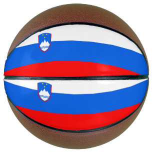 Slowenienflagge Basketball