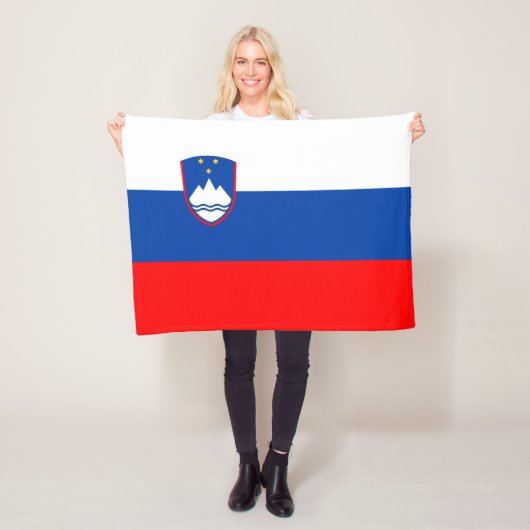 Slowenienflagge Fleecedecke (Beispiel)