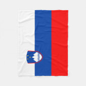 Slowenienflagge Fleecedecke (Vorderseite)