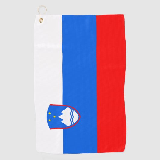 Slowenienflagge Golfhandtuch (Vorderseite)