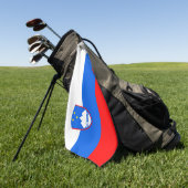Slowenienflagge Golfhandtuch (Gras)