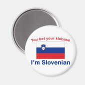 Slowenisch Klobase Magnet (Vorderseite/Rückseite)