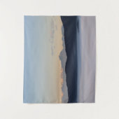 Slowenische Berge und Morgennebel im Tal Wandteppich (Vorderseite)