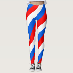 Slowenische Farben für die Flagge - Diagonal gestr Leggings