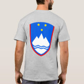 Slowenische Feier zur Unabhängigkeit der Flagge T-Shirt (Rückseite)