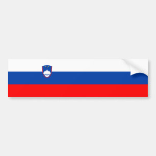 Slowenische Flagge Autoaufkleber
