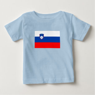 Slowenische Flagge Baby T-shirt