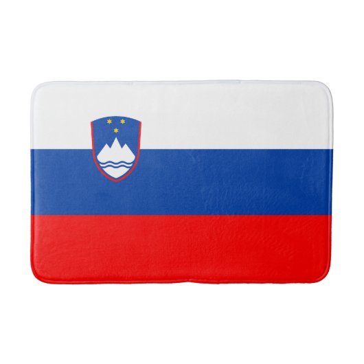 Slowenische Flagge Badematte (Vorderseite)