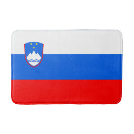 Slowenische Flagge Badematte