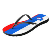 Slowenische Flagge Badesandalen (Schrägansicht)